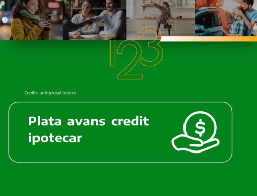 Plata avans credit ipotecar