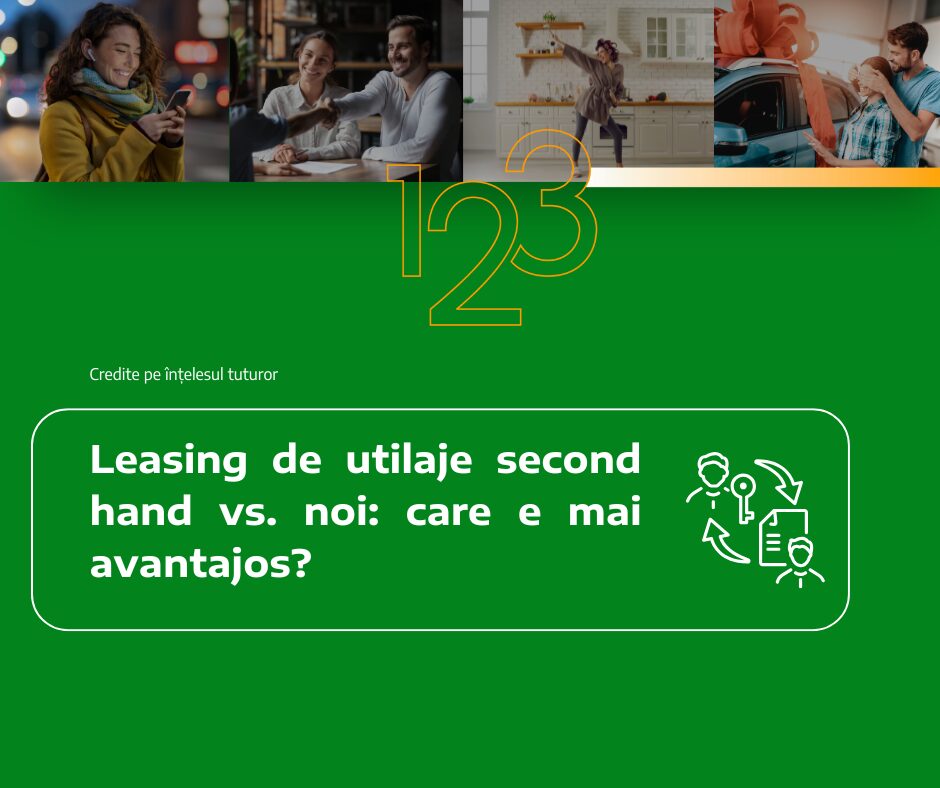 Leasing de utilaje second hand vs. noi: care e mai avantajos?