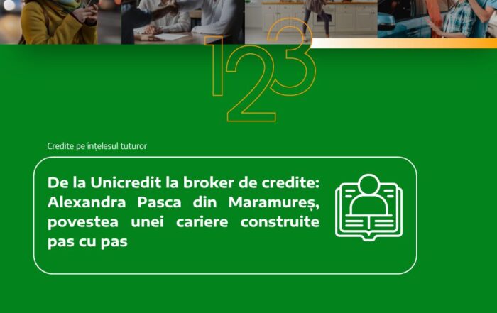 De la Unicredit la broker de credite: Alexandra Pasca din Maramureș, povestea unei cariere construite pas cu pas