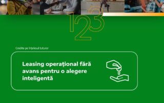 Leasing operațional fără avans pentru o alegere inteligentă