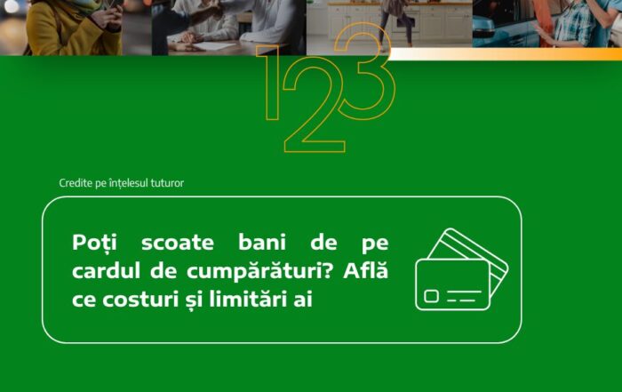 Poți scoate bani de pe cardul de cumpărături? Află ce costuri și limitări ai