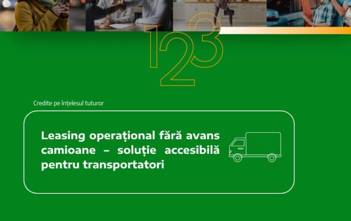Leasing operațional fără avans camioane – soluție accesibilă pentru transportatori