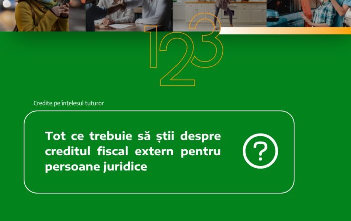 Descoperă ce înseamnă credit fiscal extern persoane juridice și cum te poate ajuta să optimizezi fiscalitatea și să investești mai eficient.