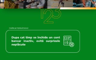 Dupa cat timp se închide un cont bancar inactiv