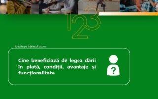 cine beneficiaza de legea darii in plata