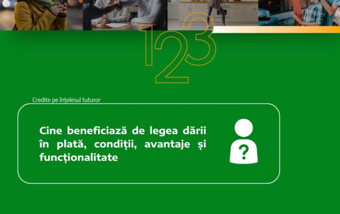 cine beneficiaza de legea darii in plata