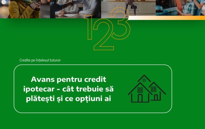 avans credit ipotecar cat trebuie platit optiuni